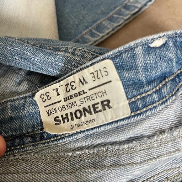 DIESEL SHIONER Wash 0810M Stretch Denim Jeans - Picture 5 of 6